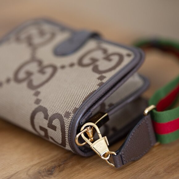 GUCCI Jumbo GG Canvas Shoulder Bag - Picture 8 of 14